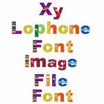 Picture of Xy lophone Font Image File Embroidery Font