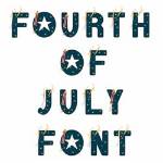 Picture of Fourth Of July Embroidery Font