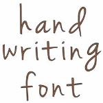 Picture of Hand Writing Embroidery Font
