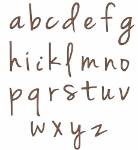 Picture of Hand Writing Embroidery Font