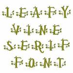 Picture of Leafy Vine Serif Embroidery Font
