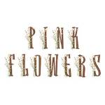 Picture of Pink Flowers Embroidery Font