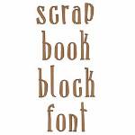 Picture of Scrap Book Block Embroidery Font