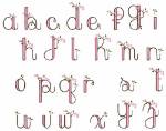 Picture of Cherry Blossom Embroidery Font