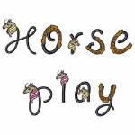 Picture of Horse Play Embroidery Font