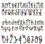 Picture of Humming Bird Embroidery Font