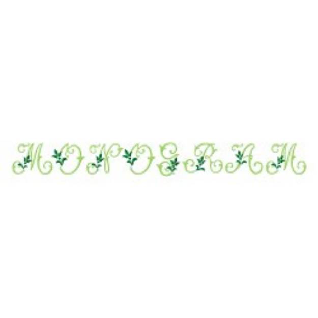 Picture of Monogram 60 Embroidery Font