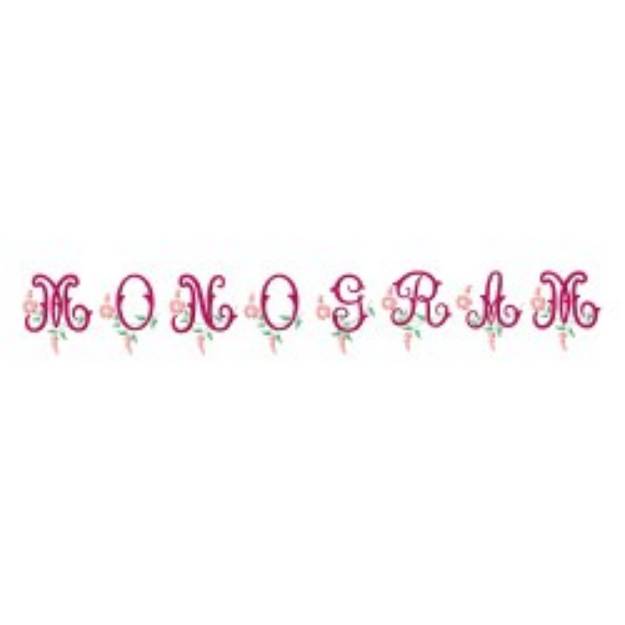 Picture of Monogram 62 Embroidery Font