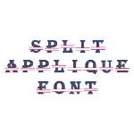 Picture of Split Applique Embroidery Font