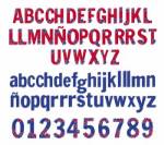 Picture of Patriotic Font Embroidery Font