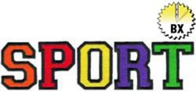 Picture of Sport Embroidery Font