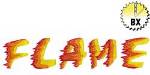 Picture of Flame Embroidery Font