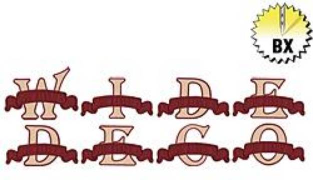 Picture of Applique Banner Embroidery Font