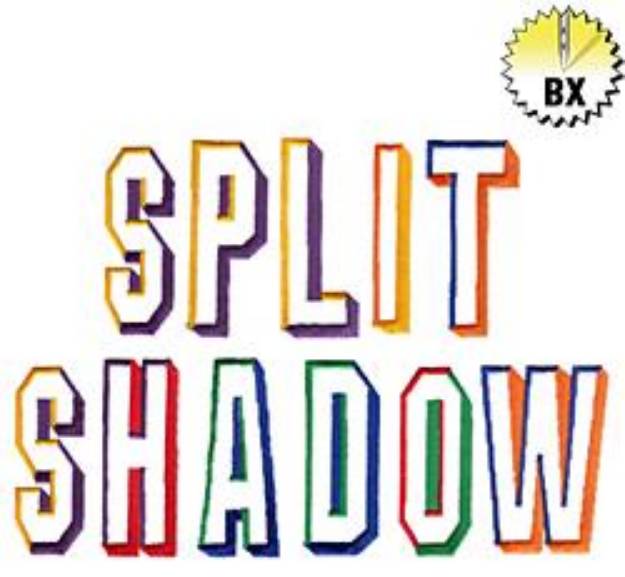 Picture of Split Shadow Embroidery Font