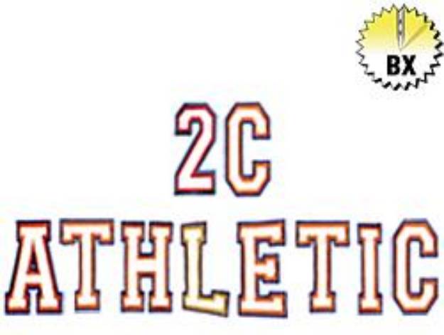 Picture of 2C Athletic Embroidery Font