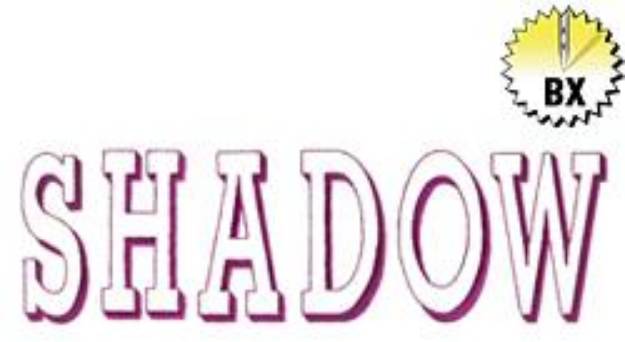 Picture of Shadow Embroidery Font