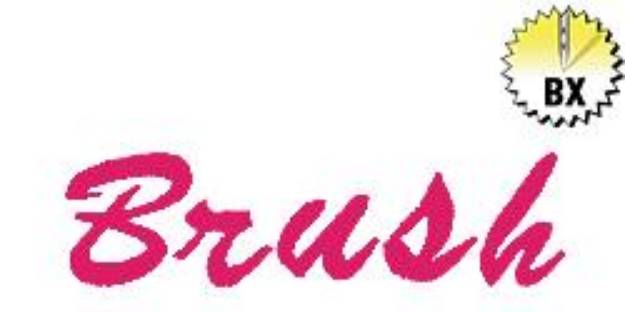 Picture of Brush Embroidery Font