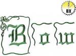 Picture of Bow Embroidery Font