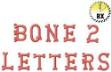 Picture of Bones Letters Embroidery Font