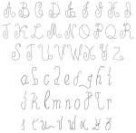 Picture of Craft Letters Embroidery Font