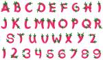 Picture of Peppers Alphabet Embroidery Font