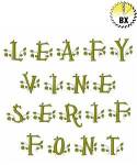 Picture of Leafy Vine Serif Embroidery Font