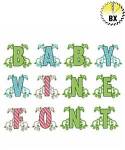 Picture of Baby Vine Font Embroidery Font