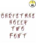 Picture of Christmas Holly Two Embroidery Font