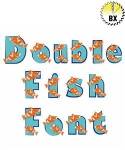 Picture of Double Fish Font Embroidery Font