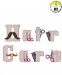 Picture of Hair Care Embroidery Font