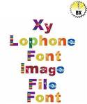 Picture of Xy lophone Font Image File Embroidery Font