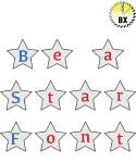 Picture of Star font Number Embroidery Font