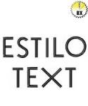 Picture of Estilo Text Embroidery Font