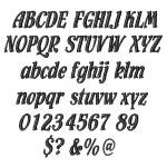 Picture of Flamenco D  Embroidery Font