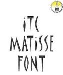 Picture of ITC Matisse Std Regular font Embroidery Font
