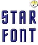 Picture of Star Font Embroidery Font