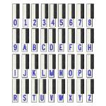 Picture of Keyboard Alphabets 1 Fonts Embroidery Font