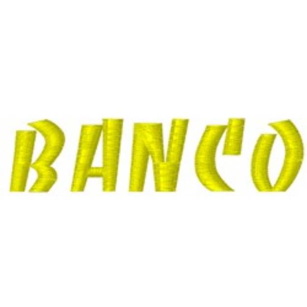 Picture of Banco Fonts Embroidery Font