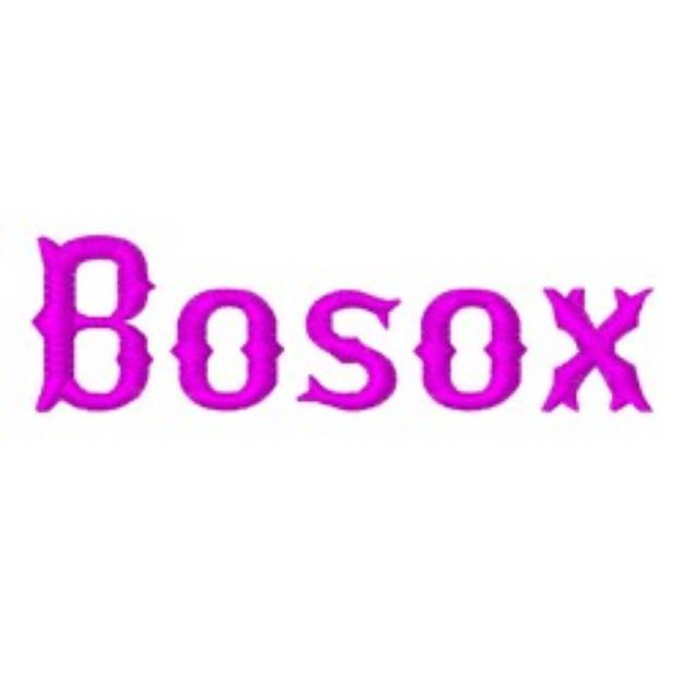 Picture of Bosox Fonts Embroidery Font