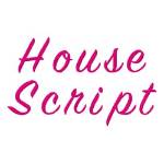 Picture of House Script Fonts Embroidery Font