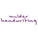 Picture of Mulder Handwriting Fonts Embroidery Font