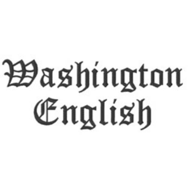 Picture of Washington English Fonts Embroidery Font
