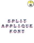 Picture of Split Applique Embroidery Font