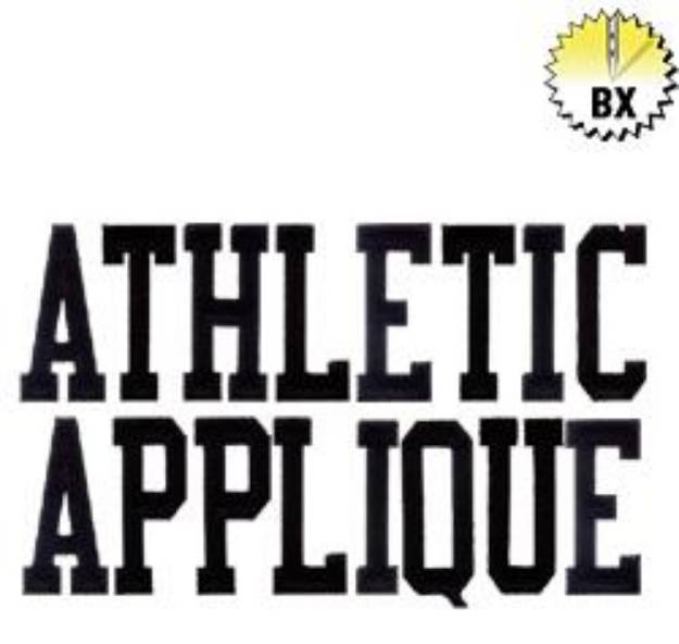 Picture of Athletic Applique Letters Embroidery Font