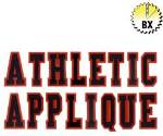 Picture of Athletic Applique Letters 2 color Embroidery Font