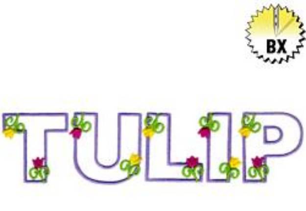 Picture of Tulip Embroidery Font