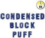 Picture of Condensed Block Puff Embroidery Font
