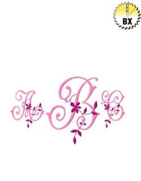 Picture of Monogram 57 Embroidery Font