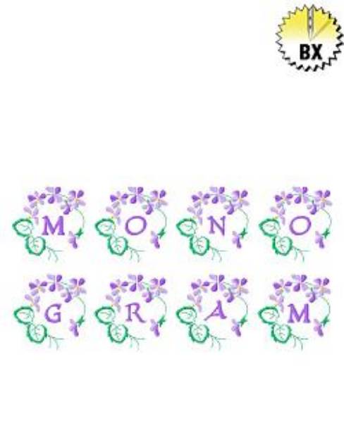 Picture of Monograms 46 Embroidery Font