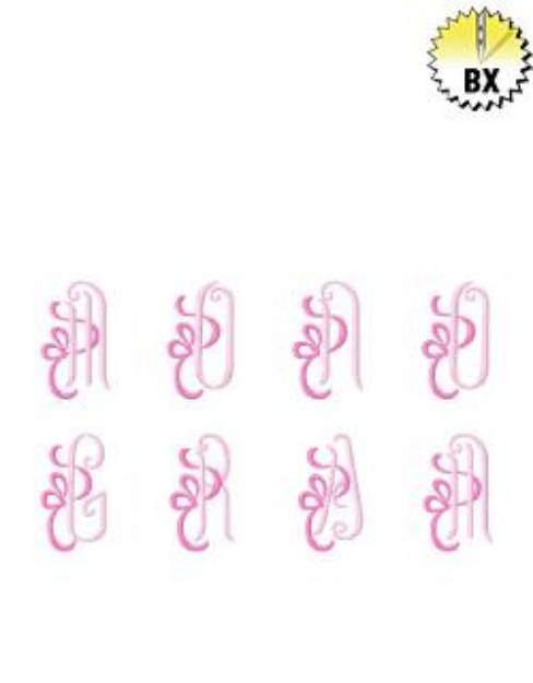 Picture of Monograms 48 Embroidery Font